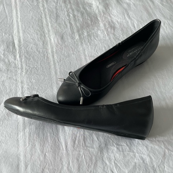 Rockport Total Motion Metallic Grey Leather Shoes - Picture 4 of 12